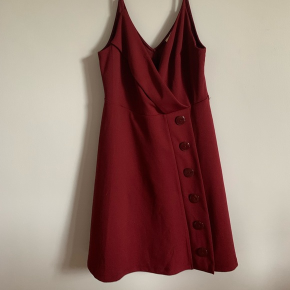 Urban Outfitters Burgundy Skater Dress - Picture 2 of 4